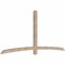 Ekena Millwork Bellingham Smooth Timber Gable Bracket, Douglas Fir, 108"W x 49"H x 3 1/2"D x 3 1/2"F, 11/12 Pitch GBW108X49X0404BEL00SDF - alternate 5